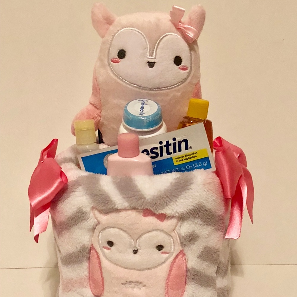 Mini Owl Diaper Cake